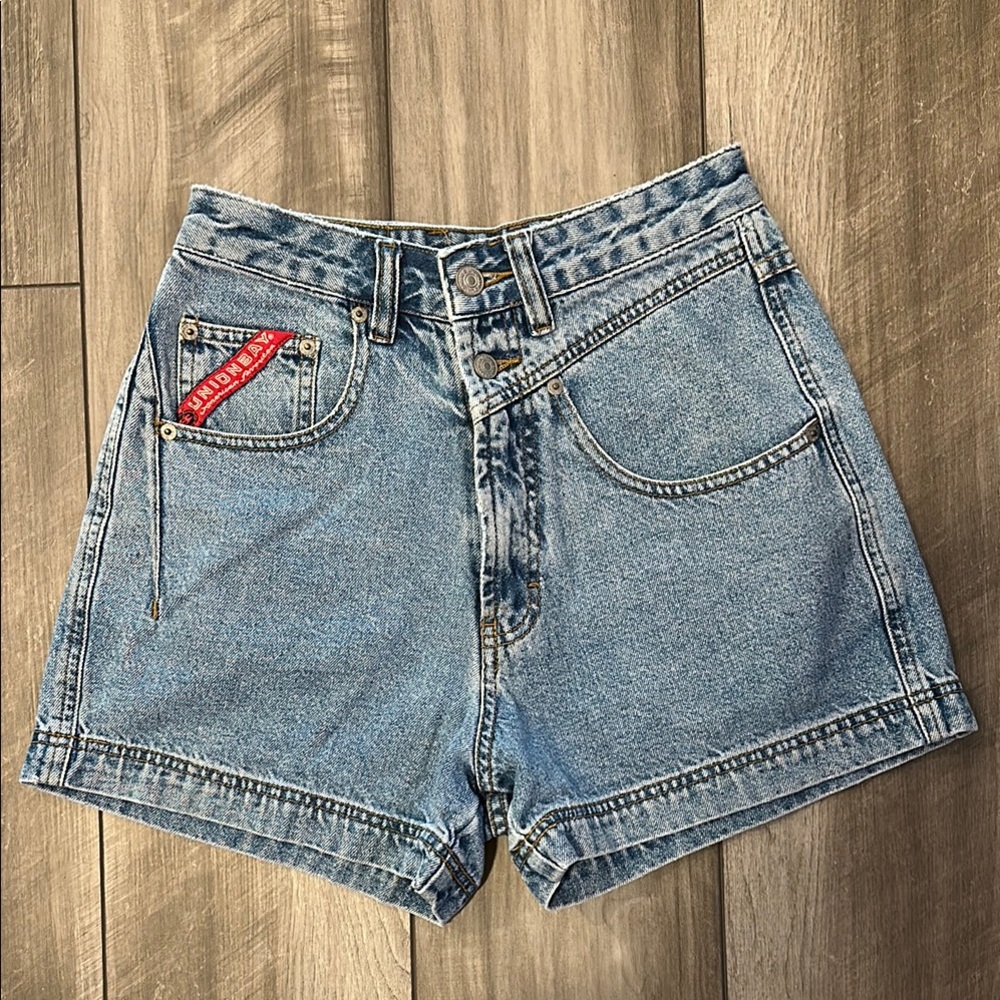 UNIONBAY Blue Jean Shorts High-Waisted Vintage